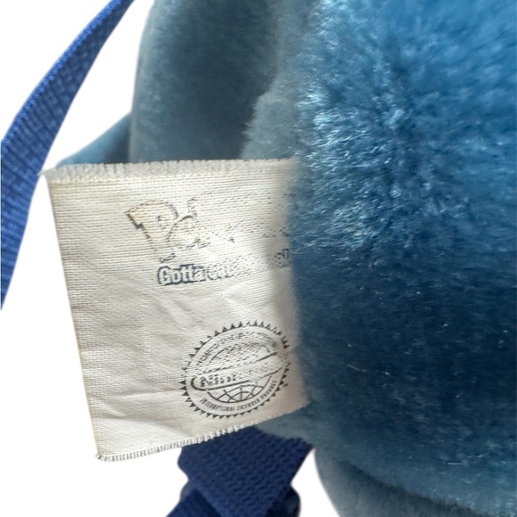 VTG '90s Rare Nintendo Official Pokémon Poliwhirl Plush Zipper Backpack - Picture 8 of 8